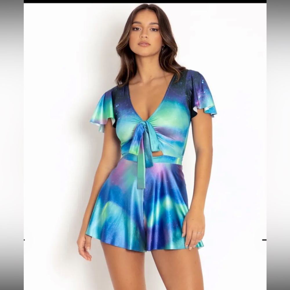 BlackMilk Northern lights rio playsuit